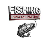 Fishing Special Edition Emblem Automotive Decal Universal Car Badge Sticker