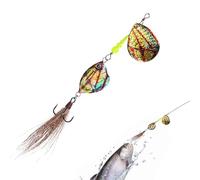 Fishing Spinner Baits, Casting Sinking Lures, Long-Distance Sequin Attraction, Realistic Swim Action, Spinnerbaits for Bass, Salmon, Catfish, Walleye, Musky, River, Lake, Pond, Kayak,