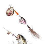 Fishing Spinner Baits, Casting Sinking Lures, Long-Distance Sequin Attraction, Realistic Swim Action, Spinnerbaits for Bass, Salmon, Catfish, Walleye, Musky, River, Lake, Pond, Kayak, Freshwater