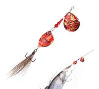 Fishing Spinner Baits, Casting Sinking Lures, Long-Distance Sequin Attraction, Realistic Swim Action, Spinnerbaits for Bass, Salmon, Catfish, Walleye, Musky, River, Lake, Pond, Kayak,
