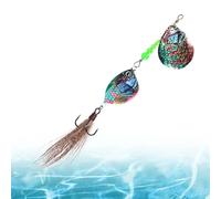 Fishing Spinner Baits, de larga distancia Casting Sinking Lures, diseño realista de lentejuelas para bajo, salmon, walleye, Catfish, musky, ideal para freshwater Angling and depredator Targeting