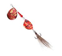 Fishing Spinner Baits, Long-Distance Casting Sinking Lures, Realistic Sequin Design for Bass, Salmon, Walleye, Catfish, Musky, Ideal for Freshwater Angling and Predator Targeting Fishing