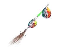 Fishing Spinner Baits, Long Distance Casting Sinking Spinnerbaits For Bass Fishing, Realistic Sequins Lures, Perfect For Targeting Salmon Walleye Catfish and Musky, 4.33x1.57x0.59 In