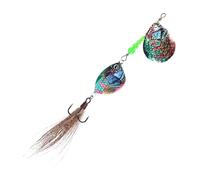 Fishing Spinner Baits, Sinking Spinnerbaits, 4.33x1.57x0.59 Inches, Long Distance Casting, Realistic Sequins Lures for Freshwater Saltwater Fishing Enthusiasts, Bass, Salmon, Walleye, Catfish, Musky