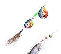 Fishing Spinner Baits, Sinking Spinnerbaits, 4.33x1.57x0.59 inches, Long Distance Casting, Realistic Sequins Lures for Saltwater Fishing Entusiasts, Bass, Salmon, Walleye, Catfish, Musky