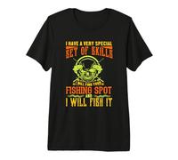 Fishing Spot and I Will Fish It Fun Outdoor Fisher Fisherman Camiseta Premium