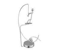 Fishing Statue Desk - Ornament Balancing Fisherman Dynamic Art Figurine
