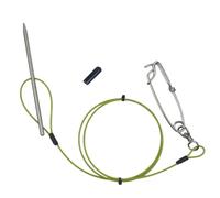 Fishing Stringer Heavy Duty - Live Fish Holder for Sea Angling | Stainless Steel Cable with Locking Clasp, 3.94FT Secure Catch Keeper for Saltwater Freshwater Boat Spearfishing