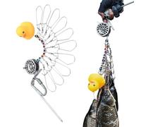 Fishing Stringer | Portable Live Fish Large Buckle Lock, Stainless Steel Fish | For Anglers and Fishermen Who Value Cfficiency and Reliability. Crafted