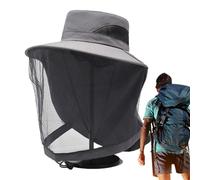 Fishing Sun Hat - Bee-Proof Bucket Veil Mesh, Full Coverage Breathable Headgear | Protective Outdoor Accessory, Reliable Summer Gear For Gardening Beekeeping Camping Hiking Adventure Wildlife Tasks
