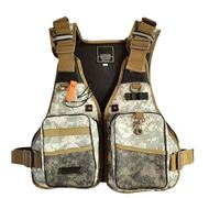 Fishing Swim Vest with Adjustable Belt and Zipper, Whistle, Pockets Jacket for Fishing Sailing Surfing Kayaking(A)