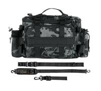 Fishing Tackle Bag- Large Capacity Gear Storage, Waterproof Fishing Tackle Box Bag, 40x15x20cm Oxford Cloth Tote | For Freshwater Lake River Shore Pier Pond Outdoor Saltwater