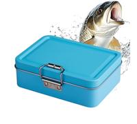Fishing Tackle Box - Fishing Hook Box, Small Lure Boxes, Compact Multi Functional Metal, Fishings Lure Hook Organizer, Small Tackle Boxes Organizer For Shore Pier River Stream Pond Lake Bass Trout