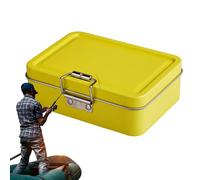 Fishing Tackle Box - Fishing Hook Box, Small Lure Boxes, Compact Multi Functional Metal, Fishings Lure Hook Organizer, Small Tackle Boxes Organizer For Shore Pier River Stream Pond Lake Bass Trout
