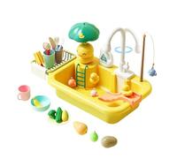 Fishing Toy - 20 Inch Sand & Water Table | Sand Water Play Table - 1000g Outdoor Backyard Game with 26 Accessories, Engaging Waters Toy Is Perfect for Beach & Bathroom Fun