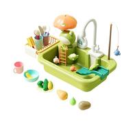 Fishing Toy - 20 Inch Sand & Water Table | Sand Water Play Table - 1000g Outdoor Backyard Game with 26 Accessories, Engaging Waters Toy Is Perfect for Beach & Bathroom Fun