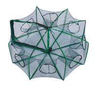 Fishing Trap, Lobster Net Cage, Escape Proof Mesh Design, Foldable Trap Structure, Aquatic Catch Tool for Lake, Shrimping, Camping, Kayak, Beach, Pond, Freshwater Use, 9.84x31.5 Inches