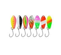 Fishing Trout Spoons Set 7PCS Spoons 3g Iron Trout Bait Set with Single Hook