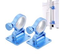 Fishing Umbrella Holder, 2 x Canopy Rod Clip Clamp, Sun Umbrella Clamp Stand for Outdoor Chair Box Pole 96g, Blue, Red Gray, Aluminum, Magnesio