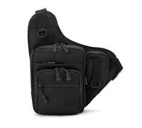 Fishing Waist Bag, Travel Hiking Climbing Shoulder Pack for Men, Lightweight for Fishing Hiking Camping Kayaking(Black)