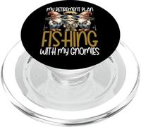 Fishing with My Gnomies Retirement Fishing Grandpa Life PopSockets PopGrip para MagSafe