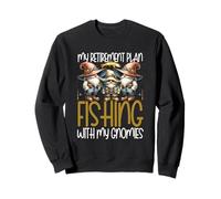 Fishing with My Gnomies Retirement Fishing Grandpa Life Sudadera