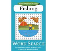 Fishing Word Search: 55 Large Print Fishing Word Searches for Adults, Seniors, and Kids | 6x9 inches, 110 pages