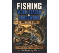 Fishing Word Search and Crossword Puzzle Book: Word Searches and Crosswords with Easy to Read Print about Fishing and More | 6x9 inches, 200 pages, 50 ... Gifts for Vacations, Holidays, and Free time