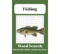 Fishing Word Search Book for Adults:: Word Searches with Easy to Read Print about North American Fish, Lures, Water Body Types and More | 6x9 inches, ... Gift for Vacations, Holidays and Free Times