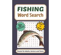 Fishing Word Search: Fishing Word Search in Easy to Read Print about Fishing, Flyfishing and Outdoor Recreation | 6 X 9 inches | 110 Pages | 50+ ... | Great for Vacation Travel Wait Times