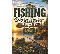 Fishing Word Search: For Anglers and Outdoor Lovers | Teens & Adults | Fun, Relaxing and Portable 6"x9" Puzzle Book - Large print (16pt)