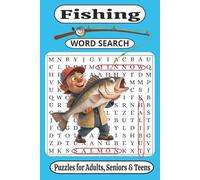 Fishing Word Search: puzzle book with easy read print about fishing, 6 x 9 inch, 110 pages, 50 plus puzzles, gift for holidays, vacations, and relaxing