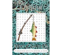 Fishing Word Search Puzzle Book: Word Search Puzzles with Easy to Read Print about Fishing, Fly Fishing, River Fishing and more | 6 x 9 inches, 120 ... . Gift for Vacation, Holidays and Relaxation