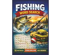 Fishing Word Search Puzzle Book: Word Search with Easy to Read Print about Fishing, Fish, Rods and More | 6x9 inches, 110 pages | 50+ Puzzles ... Gifts for Holidays, Vacations and Free Time