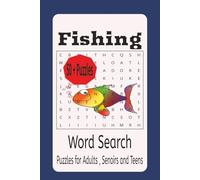 Fishing Word Search Puzzle Book: Word Search with Easy to Read Print , Reel in the Fun with Over 50 Fishy Word Hunts!", 6 x 9 inches 110 pages, 50 plus puzzles, Gift for holidays, and free times