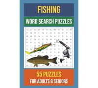 Fishing Word Search Puzzle Book: Word Searches with Easy to Read Print about Bass, Trout, Lures, and More | 6x9 inches, 110 pages | 50+ Puzzles | Fun Fishing Gift for Adults & Seniors