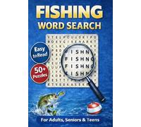 Fishing Word Search Puzzle Book: Word Searches with Easy to Read Print about Fishing, Fish Species and Fishing Equipment | 6.9 inches, 110 pages | 50+ Puzzles … Gift for Vacations, Holidays and Free Times