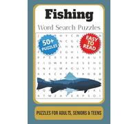 Fishing Word Search Puzzle Book: Word Searches with Easy to Read Print about Fishing, Flyfishing, Angling, and More | 6x9 inches, 110 pages | 50+ puzzles … Gift for Vacations, Holidays and Free Times