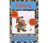 Fishing Word Search: Puzzles with Easy-to-Read Print about Sport Fishing, Deep Sea, Boating and More | 6x9 inches, 110 pages | 50+ Puzzles ... For Vacations, Holidays and Leisure Time