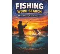Fishing Word Search: Word Search Puzzles with Easy to Read Print about Fishing, Ocean and More | 6x9 inches, 110 pages | 50+ Puzzles ... Gift for Vacations, Holidays and Relaxation