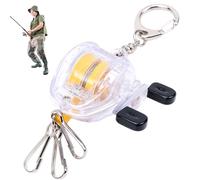 fishingReel Keychain - Portable Gear Keeper, Retractable Tether Tool, Long Lasting Compaact Lure Holder | Bass FisingAccessories for Raft FisingActivities Trip Outdoor Anglers Equipment Organizer