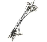 Fishings Leader Hilo para conexiones, aparejos de pesca, señuelos de pesca, anzuelos, correa de acero, giratoria, juego de hebillas