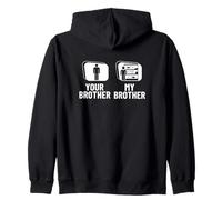 Fishkeeping Your Brother My Brother Sister Funny Fishkeeper Sudadera con Capucha