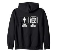 Fishkeeping Your Brother My Brother Sister Funny Fishkeeper Sudadera con Capucha