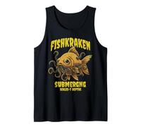 Fishkraken Monstruo Marino Arte Comico Camiseta sin Mangas