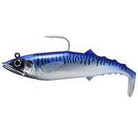 FishLab MAS-10-BM - Cebo de baño de caballa Suave y rápido hundimiento, Color Azul y caballa, 10 Pulgadas, 16 oz
