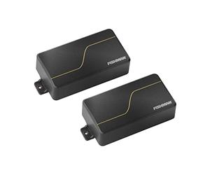 Fishman Juego de pastillas Fluence de la serie Matt Heafy Custom para 6 cuerdas, negro con detalles dorados