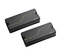 Fishman Juego de pastillas Fluence de la serie Matt Heafy Custom para 7 cuerdas, negro con detalles dorados