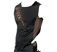 Fishnet Ornamentales SCH nür Top/Camiseta con anillo negro - Talla S