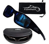 Fishoholic Gafas de sol polarizadas UV400 (14 opciones), regalo de pesca con funda rígida y bolsa